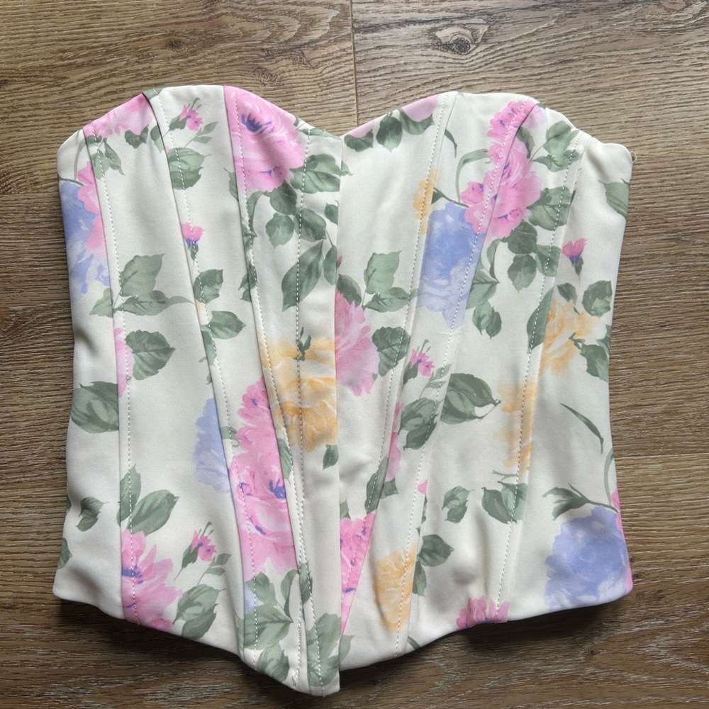Zara Floral Corset Top